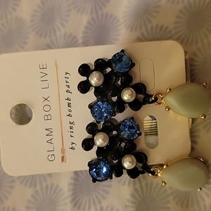 Glam box live earrings